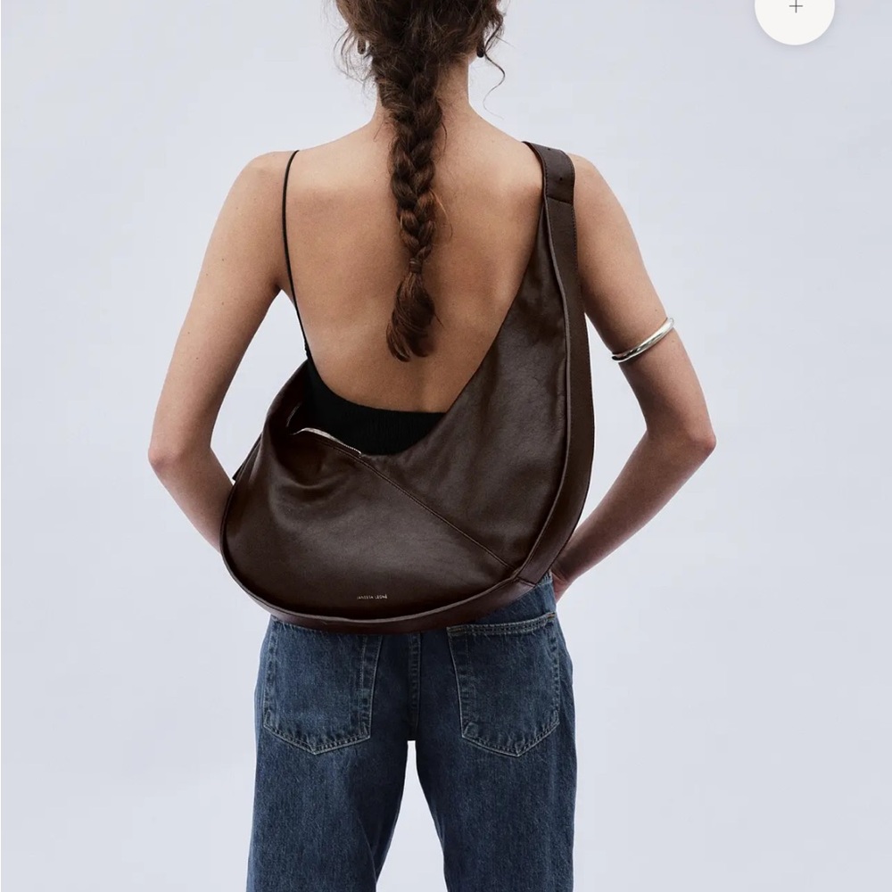 NWT Janessa Leone Bowe Bag in Brown and Black - Never Used, only photographed